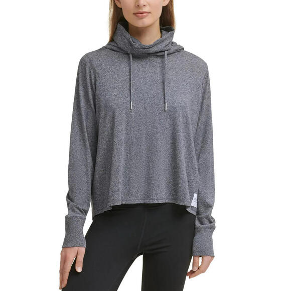 Calvin Klein Womens Performance face-Cover Hoodie gray Size M MSRP $50 - Picture 1 of 2